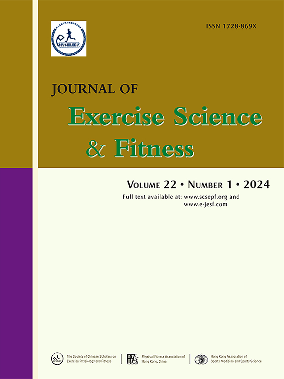 Go to journal home page - Journal of Exercise Science & Fitness